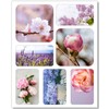 7 motif magnets with flower motifs, natural magnets, spring, summer,