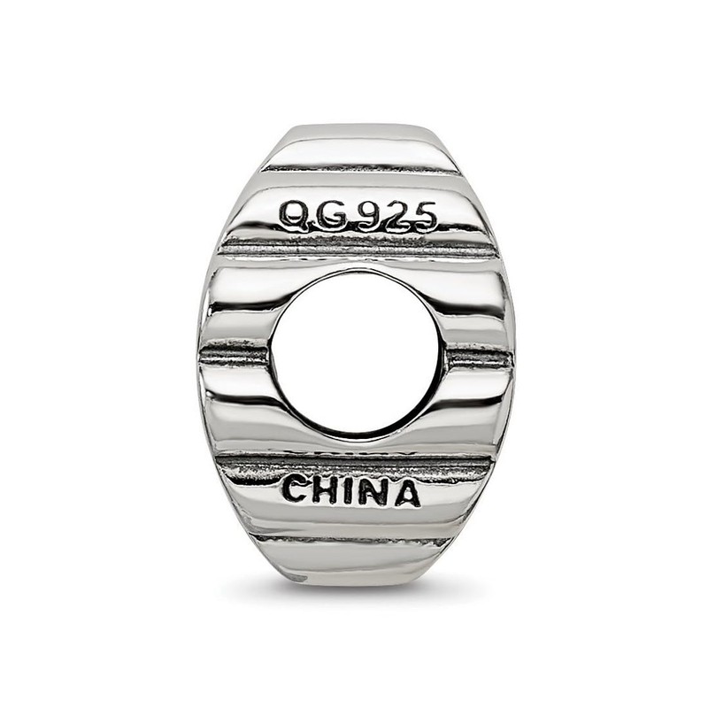 JewelryWeb 11.82mm 925 Sterling Silver Polished Reflections Blue Green Crystals