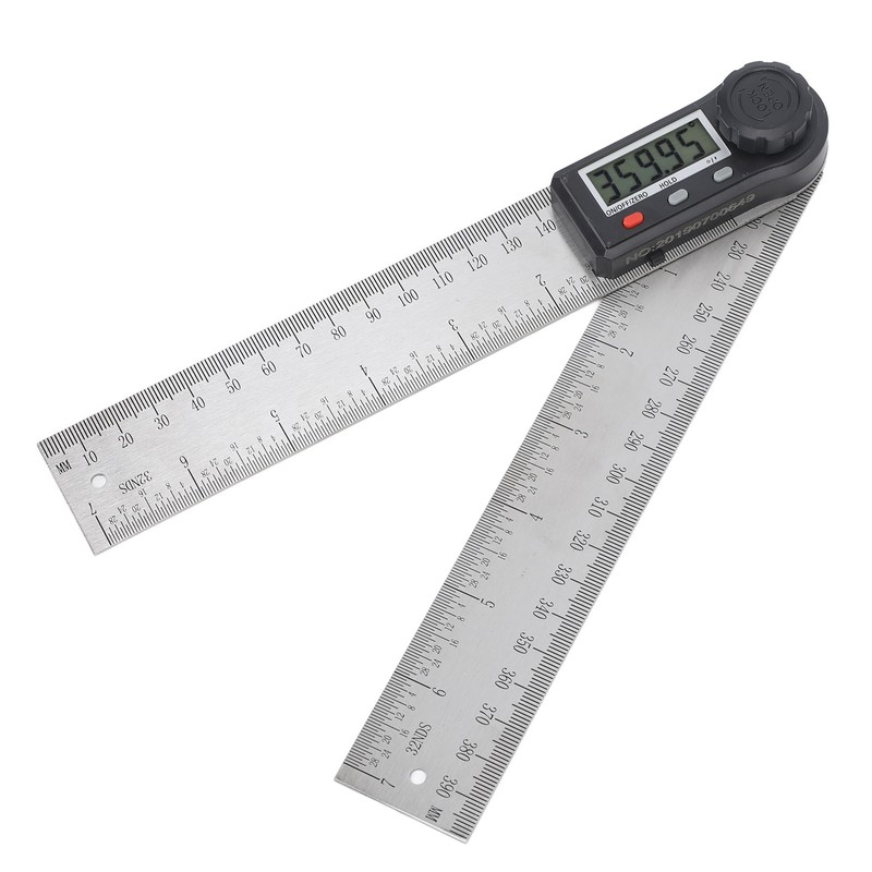 Digital Angle Ruler 200mm 360 Degree Lockable LCD Clear Display