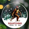 Bigfoot Ornament, Funny Sasquatch Ornaments for Christmas Tree, Unique Big Foot Ornament - Bigfoot Gifts, Big Foot Sasquatch Gifts for Men Women