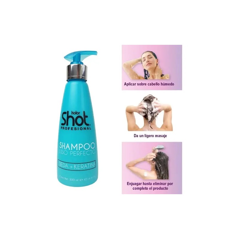 Kolor Shot Profesional Shampoo Liso Perfecto 300 Ml
