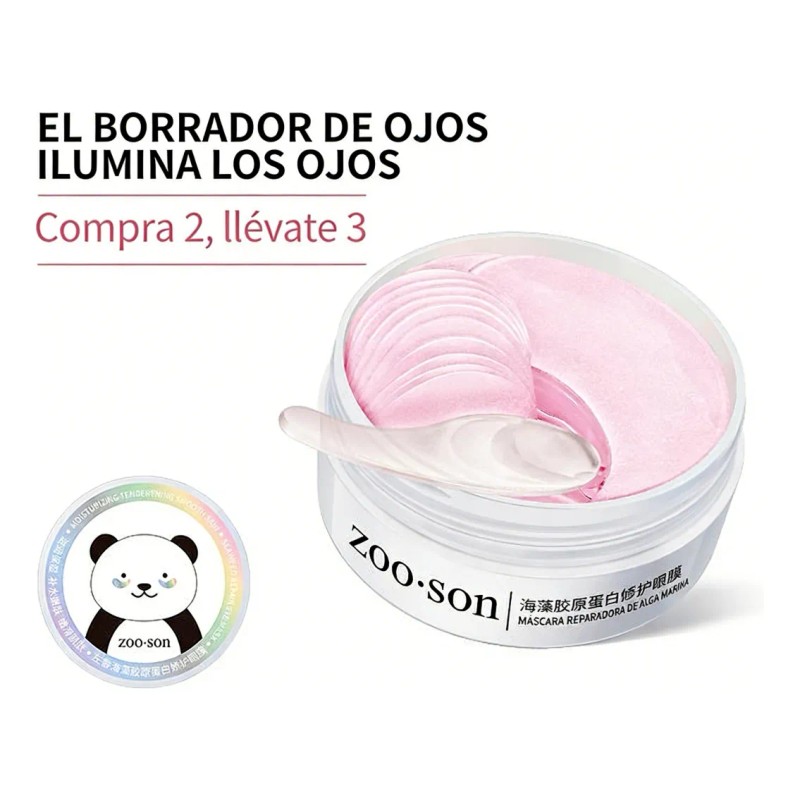 120 Parches Ojos Colágeno Hidrogel Anti Ojeras Bolsas 2 Pack