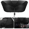 Parasol para Parabrisas de Coche Dokpav Plegable 145x79cm con Protección