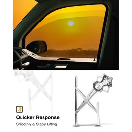 A-Premium Electric Power Window Regulator Without Motor Compatible with Lexus GS200t 2016 GS300 GS350 GS450h Scion tC Toyota Prius Front Right Passenger Side