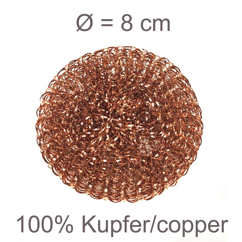 escleano Copper Sponges, Scourer, 100% Copper, Cleaning Sponge, Pot Scraper,