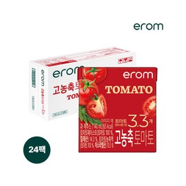 이롬 24팩 고농축 토마토 (140ml x 24팩 x 1박스) Irom 24-Pack High-Concentration Tomato (140ml x 24 Packs x 1 Box)
