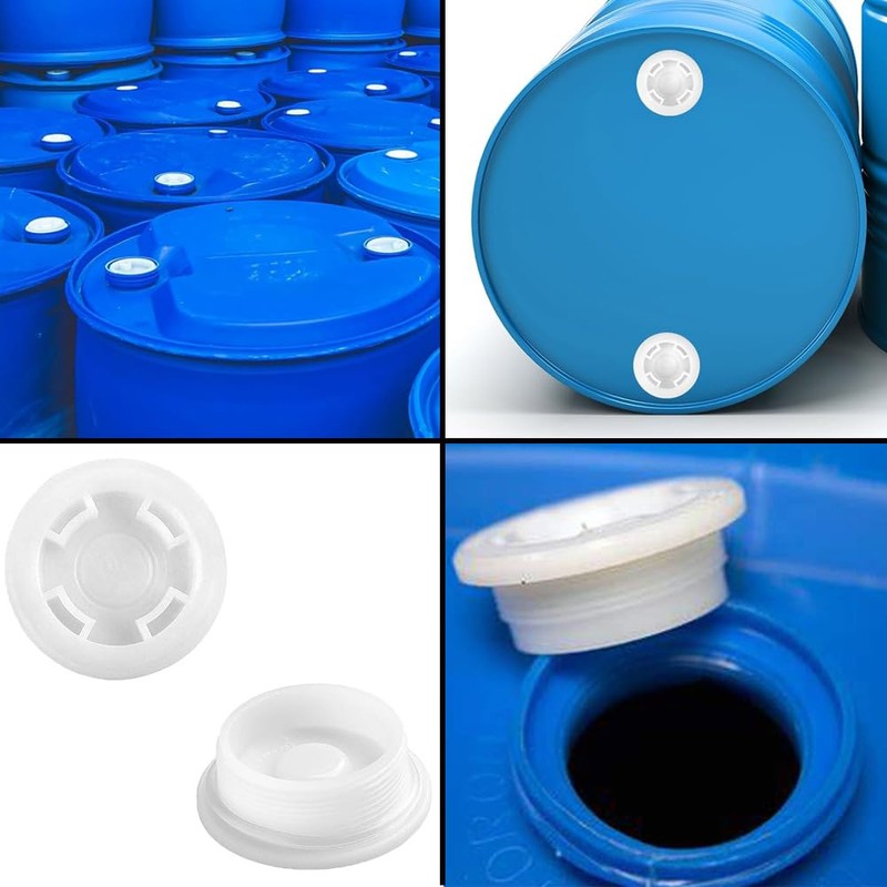 2" Bung Caps for 55 Gallon Drums, Fine Thread Poly