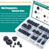 110PCS Silicone Rubber Plugs for Round Holes Assorted Sizes T-Shape
