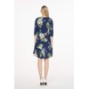 Matchable Family Hawaiian Luau 3/4 Sleeve Dress, Pineapple Garden Navy,