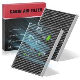 BDFHYK 2 PCS Cabin Air Filters with Activated Carbon Compatible with Jeep Wrangler 2018-2023, Gladiator 2020-2021, Replace# CF12450, 68301863AA