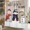 Arrebolart Winter Christmas Snowman Shower Curtain Winter Holiday on Farmhouse