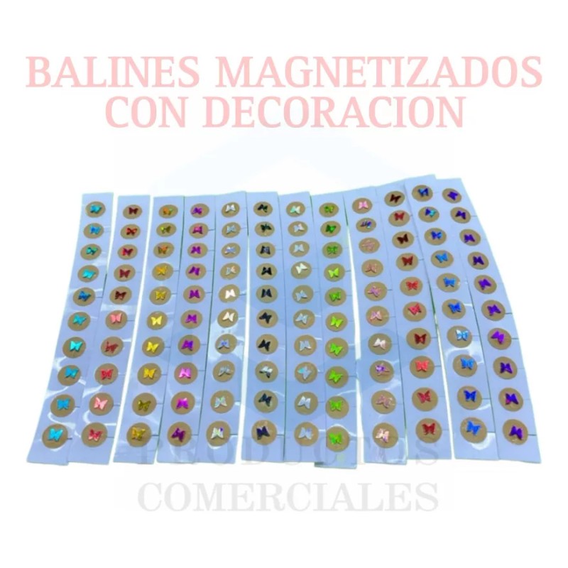 Productos comerciales Balines Con Parche Auriculoterapia 200 Piezas Con Figuras