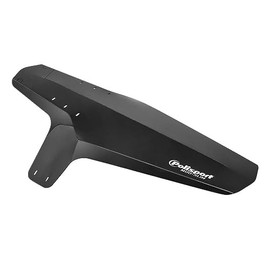Polisport 8624600001 - Mud-Slim - Compact, Lightweight Mudguard for Front Forks or Saddle Rails, Versatile and Tool-Free Installation, Ideal for Commuting and Racing, Black