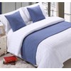Mengersi - Funda protectora para cama sólida para recámara, hotel,