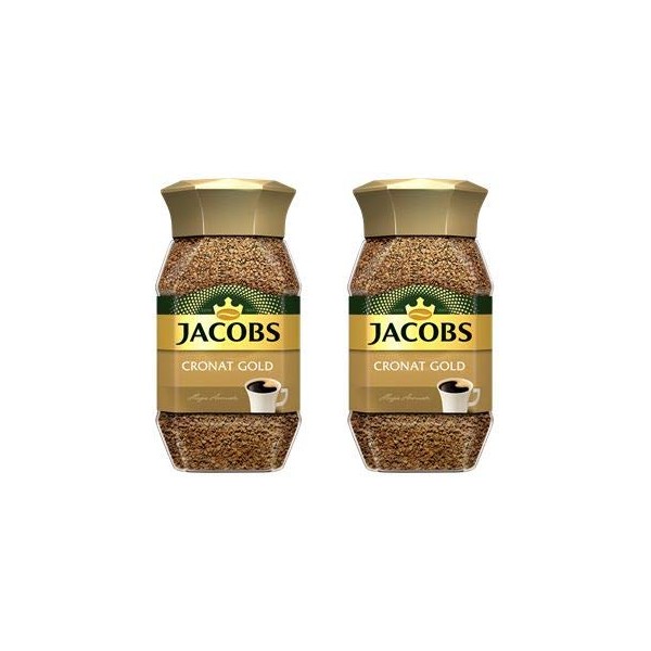 Jacobs Cronat Gold Instant Coffee 200 Gram / 7.05 Ounce (Pack of 2)