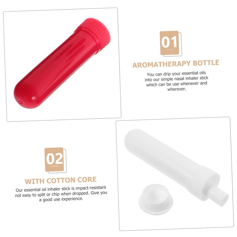KOMBIUDA 5sets Essential Oil Stick Aromatherapy Nasal for Essential Oils