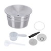 Coffee Capsule Set Stainless Steel Reusable Refillable Capsule for Dolce