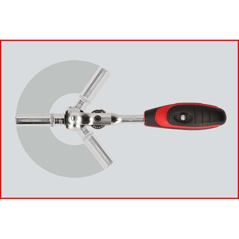 KS Tools Modifix 914.1405 Mini T-Handle Swivel Head Ratchet 1/4