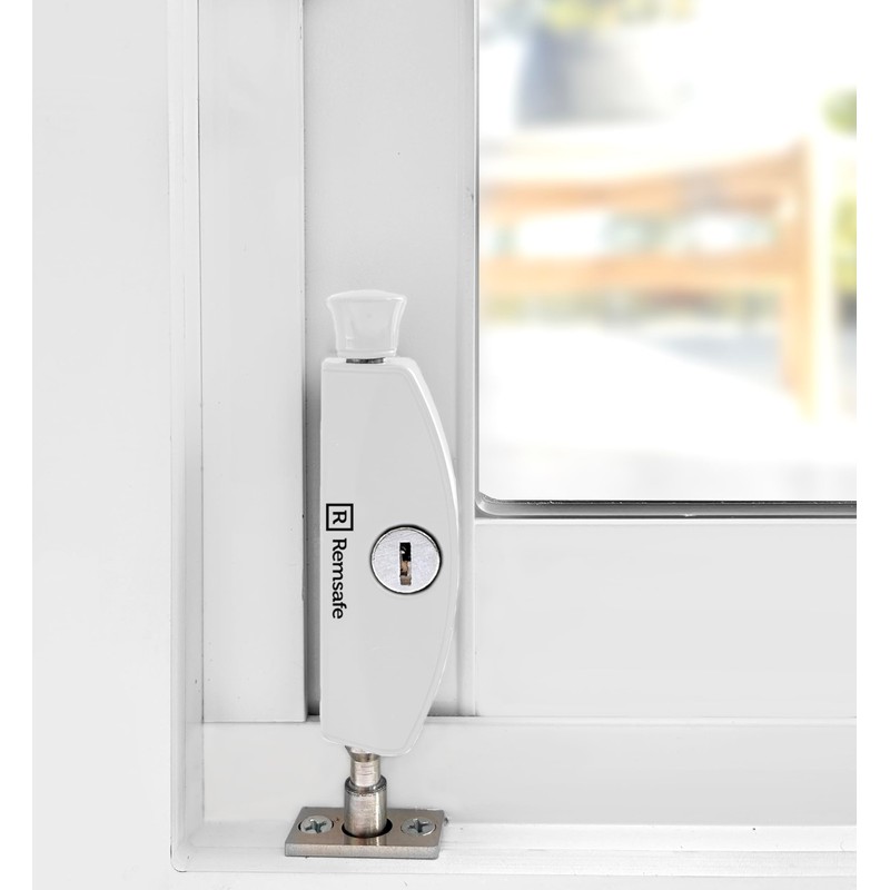 Remsafe Patio Bolt Window Lock, White