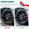 HQRNYP 3 PCS Wire Brush Set, Car Cleaning Kit, Nylon/Brass/Stainless