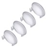 LST 4 x wheel hub caps, trim, silver metallic, 75