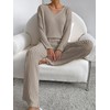 Famulily Fashion Trendy Lounge Sets for Women Rib Knit Workout
