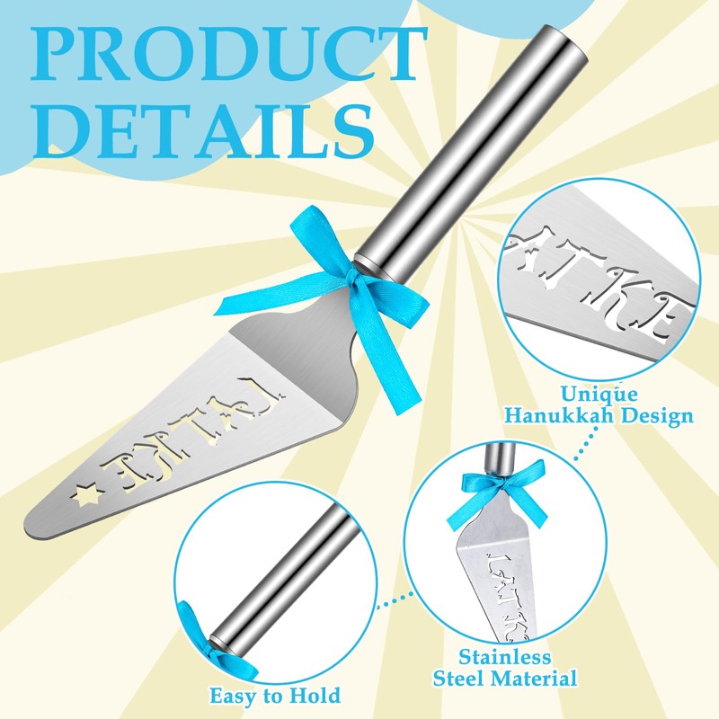Teenyyou 1 Pcs Hanukkah Gift Stainless Steel Latke Server Chanukah