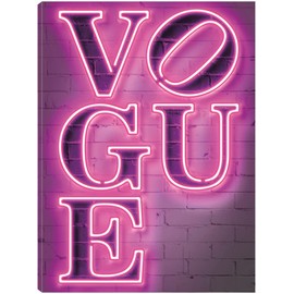 Fine Art Canvas Vogue Canvas Wall Decor by Artist Octavian Mielu for Living Room, Bedroom, Bathroom, Kitchen, Office, Bar, Dining & Guest Room - Ready to Hang - 24 in x 32 in