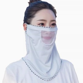 Sun Protection Face Mask for Golf, Cycling & Running - Free Size Size/Black 50ea