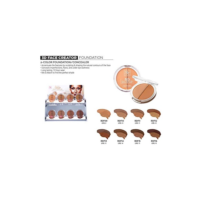 3D FACE CREATOR - Ruby Kisses HD 2 Color Foundation