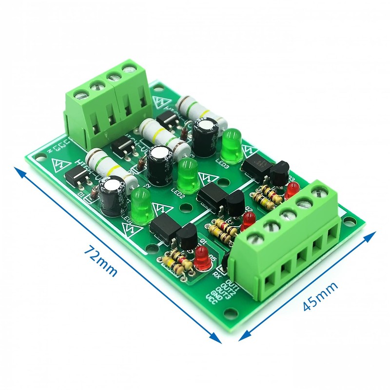 Hailege AC 220V Optocoupler Module (3 Channel) AC Optocoupler AC