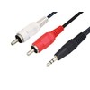 F-Factory Audio Cable, 0.14 inch (3.5 mm), Stereo Mini Plug,