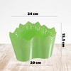 KADAX Lace Flower Pot Plastic 11 Colors Flower Pot Lace