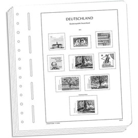 Leuchtturm 373401 SF Supplement Federal Republic of Germany 2024 - Pre-Printed Sheets for Stamp Collection Album Including SF Protective Pockets