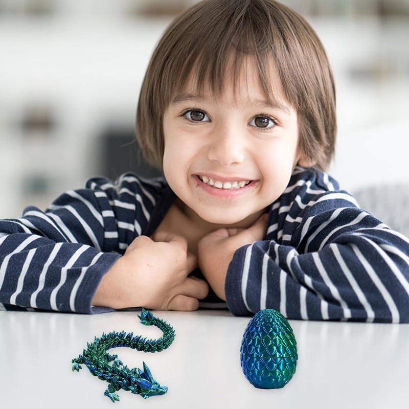 3D Printed Dragon Eggs with Dragon Inside,Easter Gifts for Kids,Easter