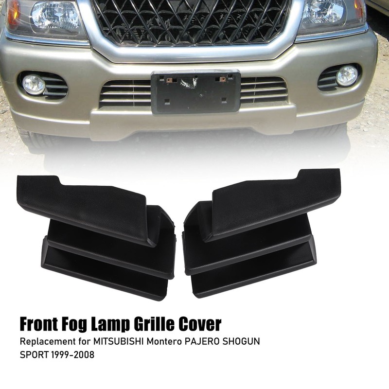 Front Fog Lamp Grille Cover MR478680 Replacement for MITSUBISHI Montero