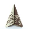 Napkins Pomp Cream Mocha Table Decoration Wedding Decoration Napkins Folded