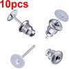 10pcs Earrings Gold Silver Metal Plug Stud stoppers findings Post