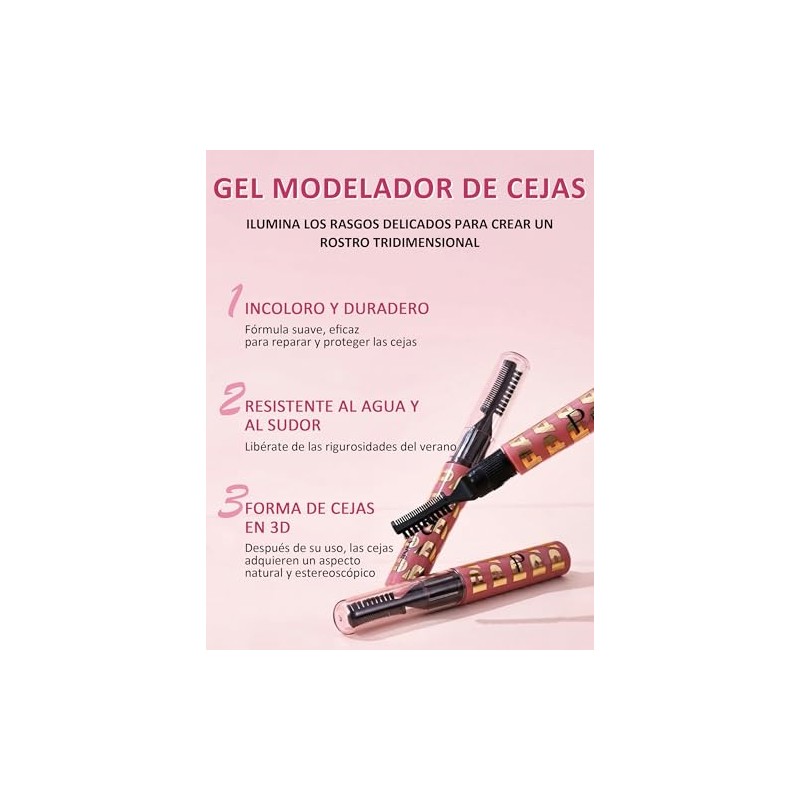 Erinde Gel Transparente Para Dar Forma a Las Cejas, Resistente