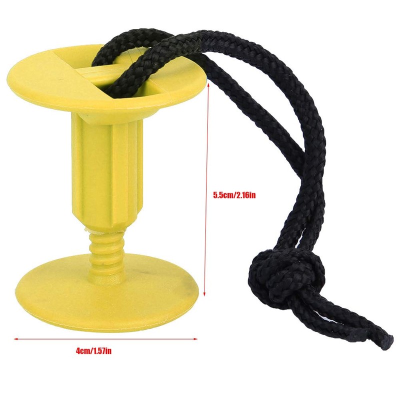 BORDSTRACT6Pcs Surfboard Rope Plug, Plastic Surfing Traction Hand Rope, Replacement