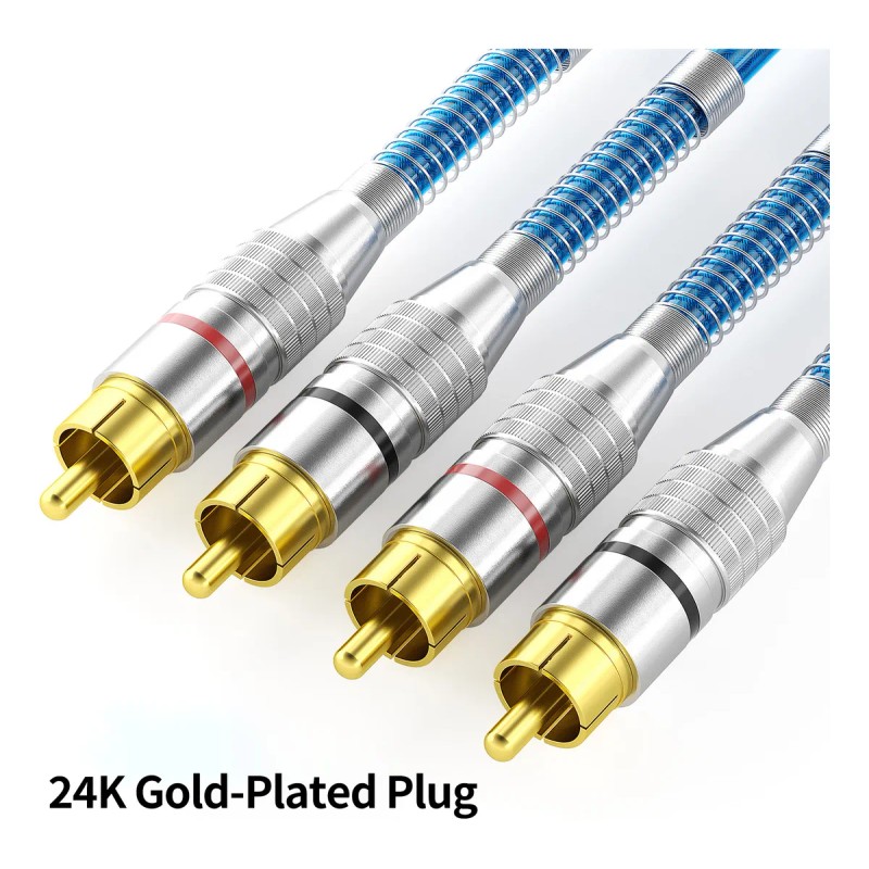Cable Rca Y Griega Cable Para Car Audio Conectores 3pz