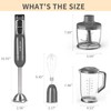 La Reveuse Immersion Blender Handheld, 3 in 1, 300 Watts