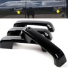 Overun Glossy Black Painted Side Door Handle+Mirror Covers Overlay No