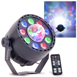 Ibiza - LED Light Effect Ibiza "PAR-ASTRO" 2-in-1 PAR Spotlight and Astro Effect, 12 W