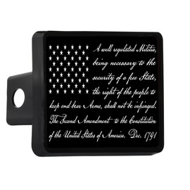 Rogue River Tactical USA American Flag Trailer Hitch Cover Plug US Patriotic Vintage 2nd Second Amendment Constitution