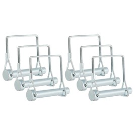 PATIKIL Trailer Coupler Pin 5/16x3-9/16x1.81"(D*L*IW), 6 Pcs Wire Lock Pin Square Shaft Locking Pins Safety PTO Hitch Pin for for Farm Trailer Tractor Truck Boat Towing (8x90x46mm)
