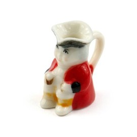 MyTinyWorld Dolls House Miniature Handmade Red Ceramic Toby Jug