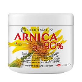 OFFICINALIS FOR HORSES - Arnica 90% Per Cavalli Uso Umano Prodotta in Italia - 500 Ml, Gel 90% di Arnica Montana per Massaggio a Muscoli e Articolazioni - Naturale Concentrata