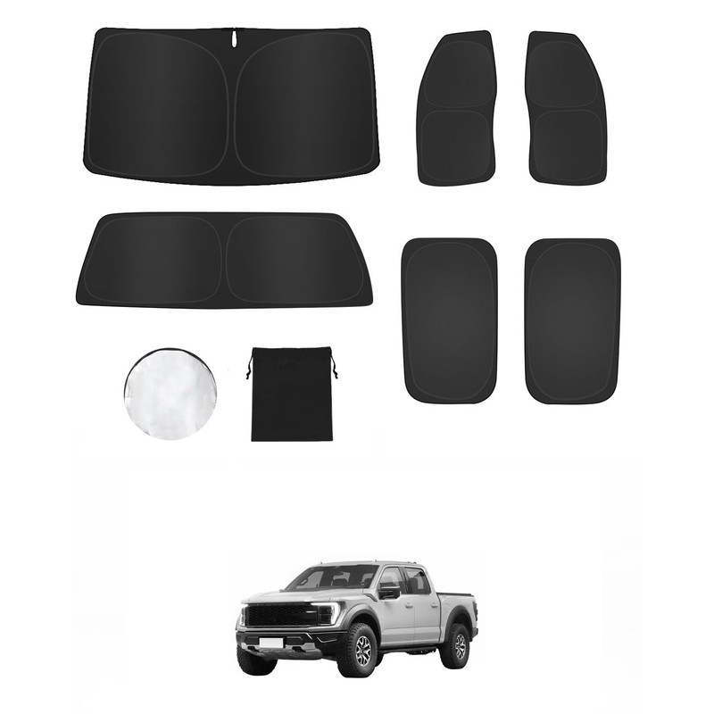 6PCS Window Shades for Ford F150 4-Door (2015-2025) Accessories –