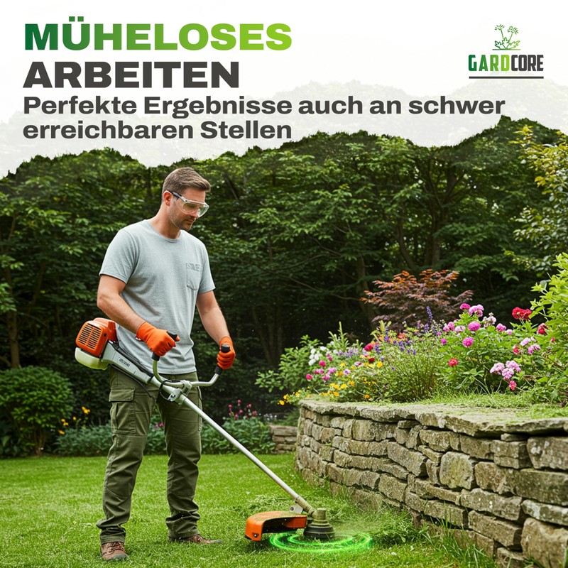 GARDCORE® Nylstrong Trimmerfaden [4mm | 31M] Mähfaden für Freischneider &